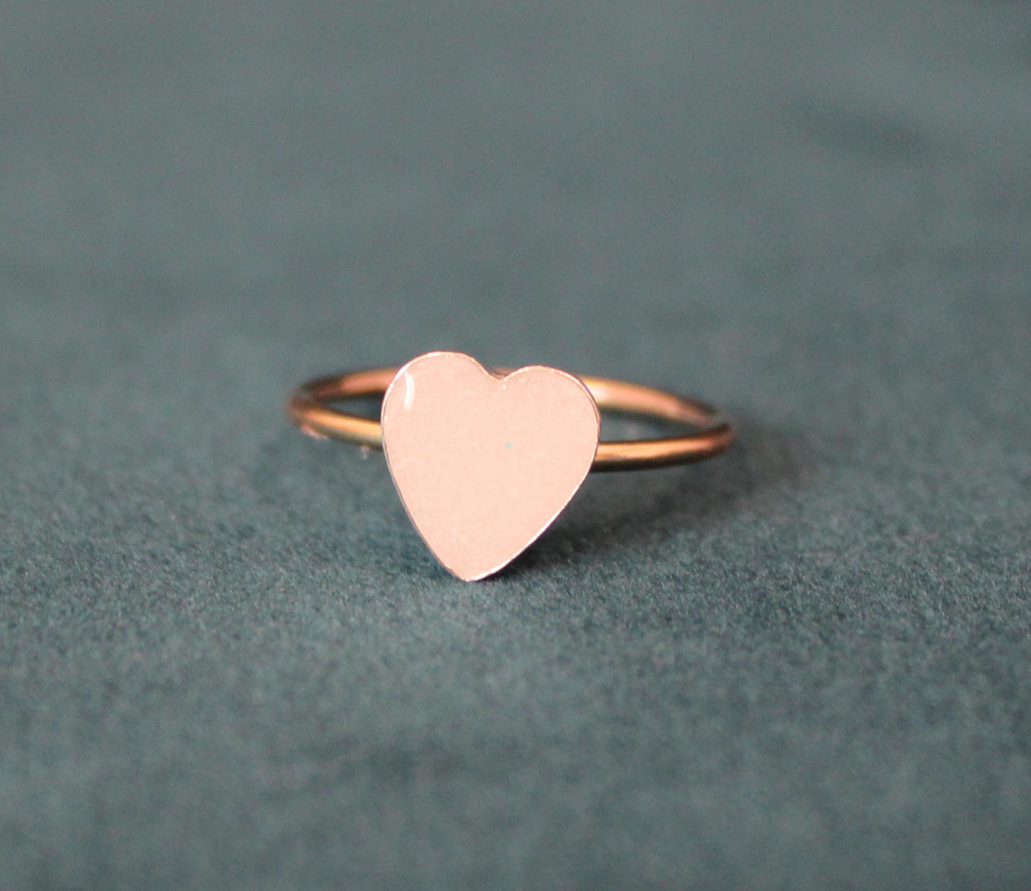 Mixed Metal Heart Keepsake Ring | made with breastmilk, formula, or ashes