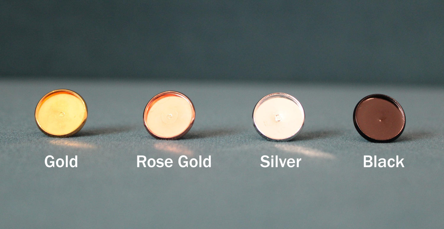 Circle Stud Earrings | made with breastmilk, formula, or ashes