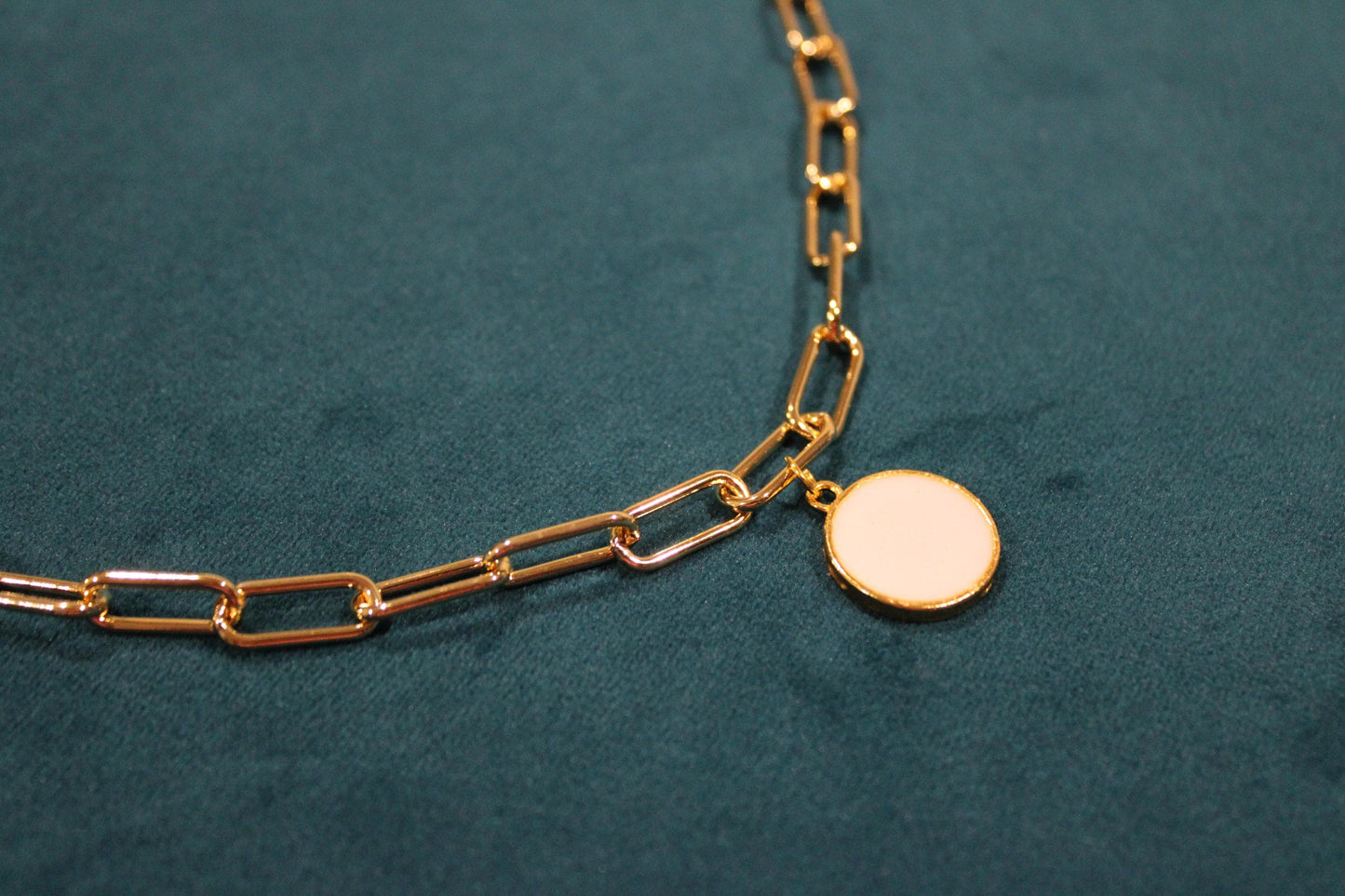 Small Circle Single Charm Keepsake Necklace | made with breastmilk, formula, or ashes