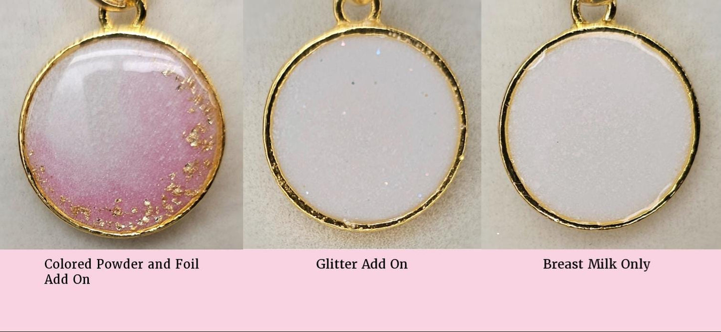 Gold 5 Charm Keepsake Bracelet | made with breastmilk, formula, or ashes