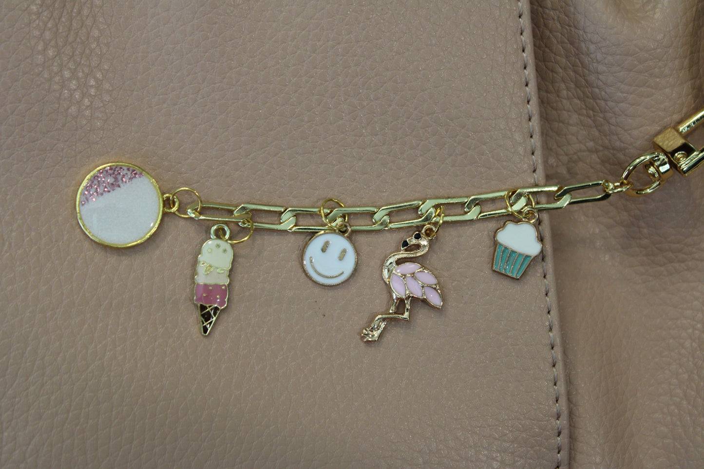 5 Charm Keepsake Bag Charm | made with breastmilk, formula, or ashes