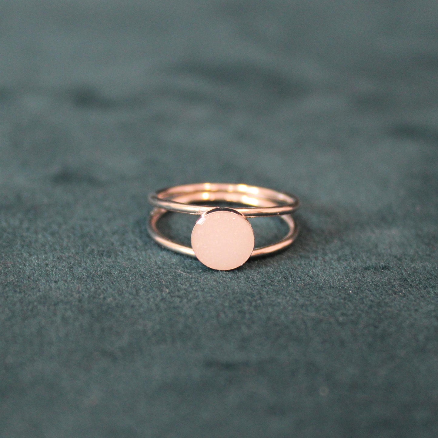 Silver Double Band Keepsake Ring | made with breastmilk, formula, or ashes