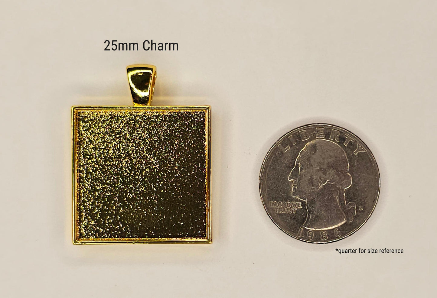 Large Square 5 Charm Keepsake Necklace | made with breastmilk, formula, or ashes