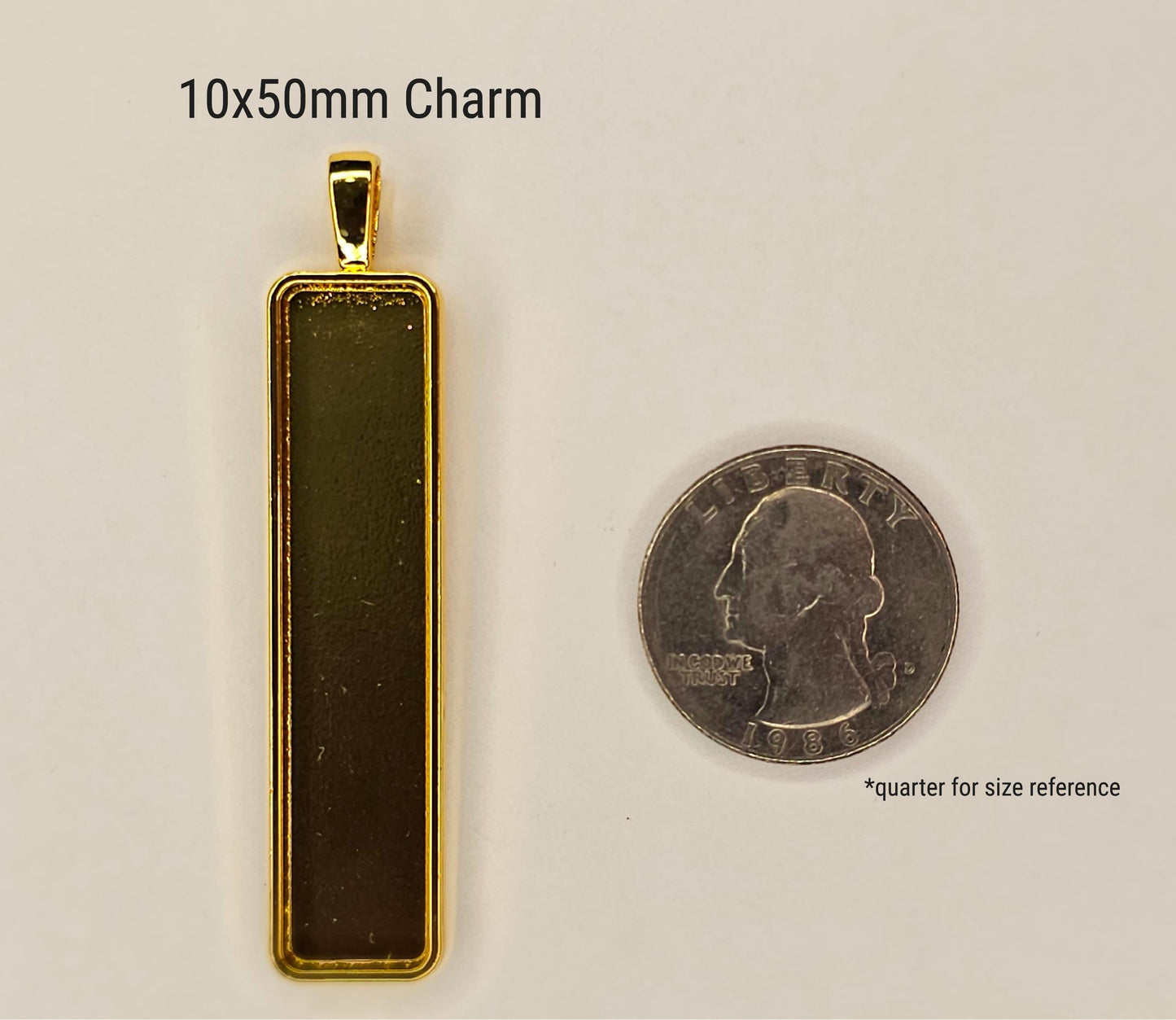 Large Rectangle 5 Charm Keepsake Necklace | made with breastmilk, formula, or ashes
