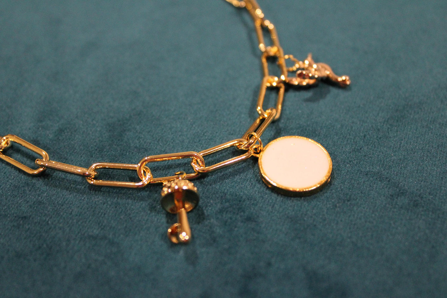 Small Circle 3 Charm Keepsake Necklace | made with breastmilk, formula, or ashes