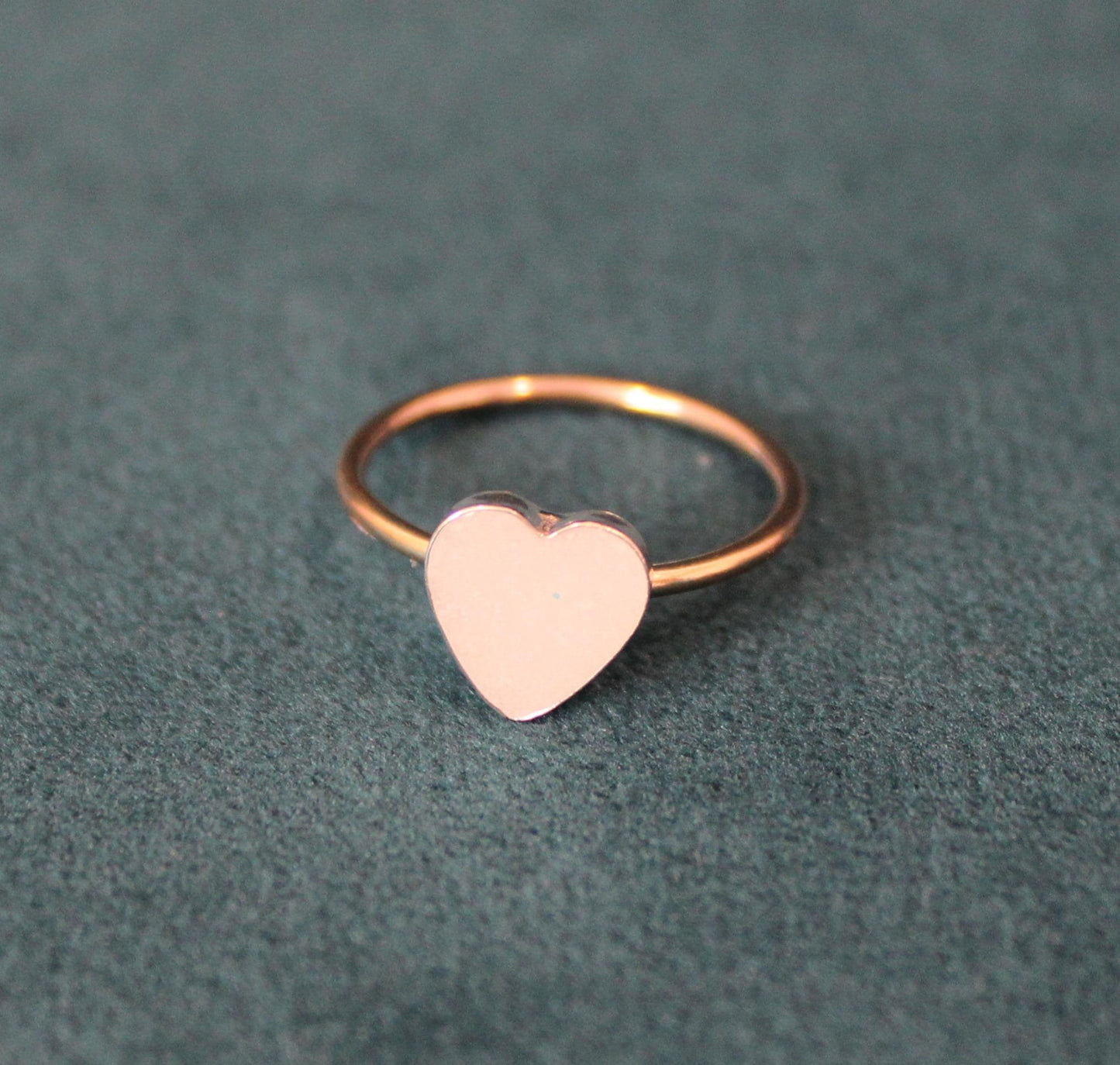 Mixed Metal Heart Keepsake Ring | made with breastmilk, formula, or ashes