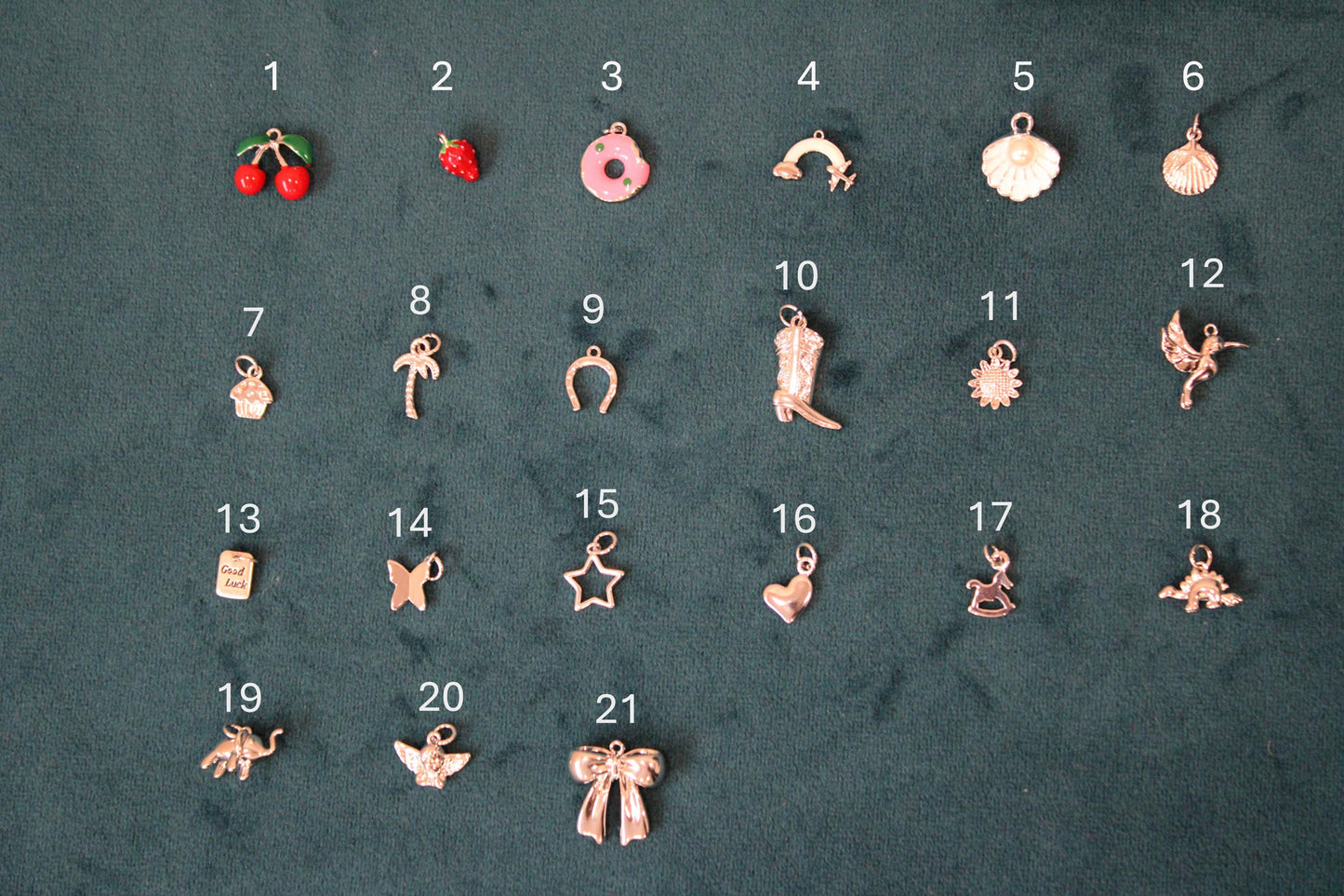 Silver 7 Charm Keepsake Bracelet | made with breastmilk, formula, or ashes