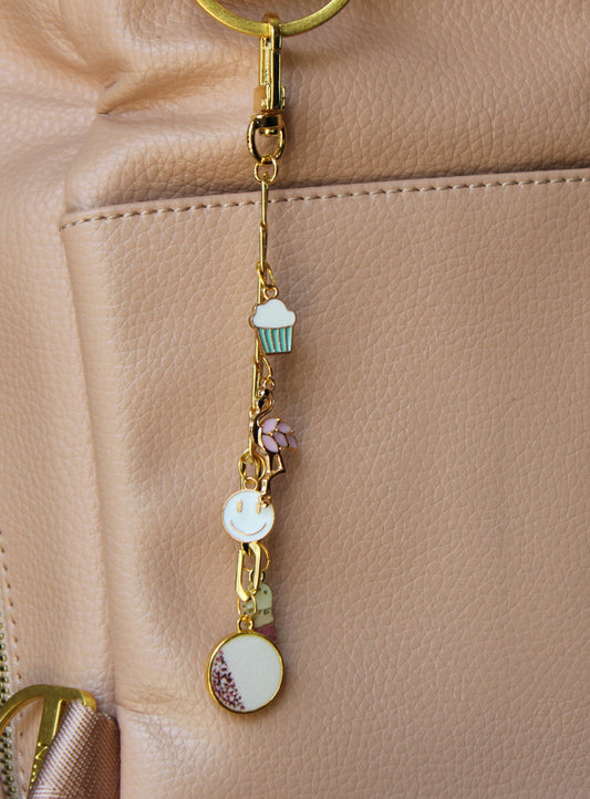 5 Charm Keepsake Bag Charm | made with breastmilk, formula, or ashes